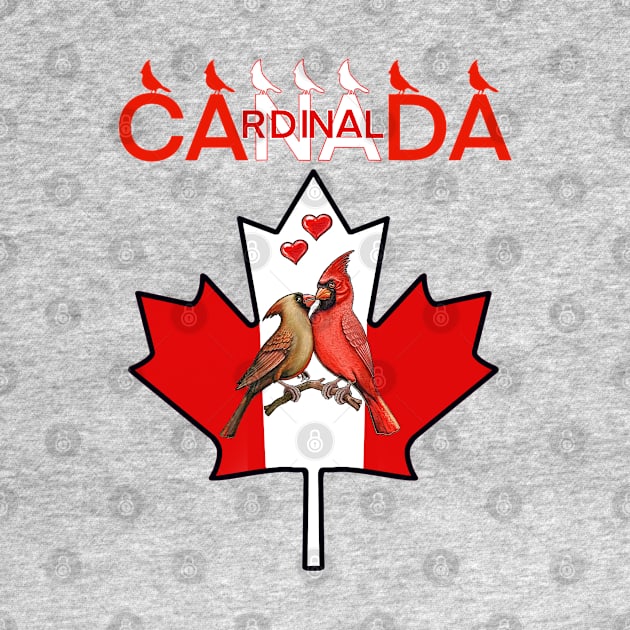 Red Cardinal  bird Canada symbol by Artardishop